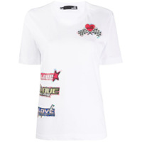Love Moschino Camiseta com estampa - Branco