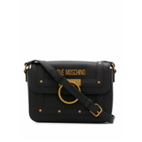 Love Moschino stud-embellished shoulder bag - Preto