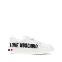 Love Moschino Tênis cano baixo com logo - Branco