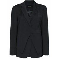 Low Classic Blazer com transpasse frontal - Azul