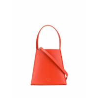 Low Classic Bolsa tote Curve com logo gravado - Laranja