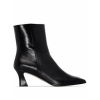 LVIR Ankle boot de couro com salto 65mm - Preto