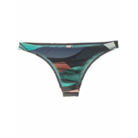 Lygia & Nanny Calcinha de biquíni Poipu estampada - Azul