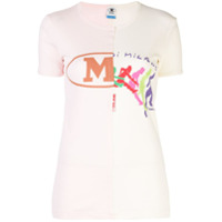 M Missoni Camiseta slim com patchwork - Rosa