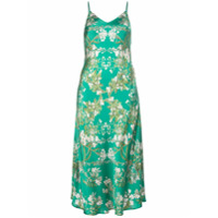 Madison.Maison Vestido Louise de seda floral - Verde