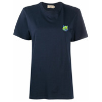 Maison Kitsuné Camiseta com estampa de logo - Azul