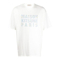 Maison Kitsuné Camiseta com estampa de logo - Branco
