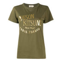 Maison Kitsuné Camiseta com estampa de logo - Verde