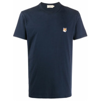 Maison Kitsuné Camiseta com patch de logo - Azul