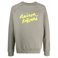 Maison Kitsuné logo print sweatshirt - Cinza