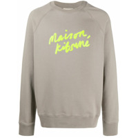 Maison Kitsuné Suéter com estampa de logo - Cinza