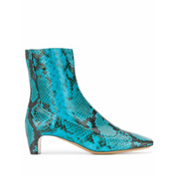 Maison Margiela Ankle boot com efeito pele de cobra e salto 35mm - Azul