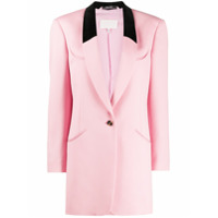 Maison Margiela Blazer com lapelas contrastantes - Rosa