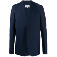 Maison Margiela Blazer gola V com abotoamento simples - Azul