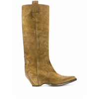 Maison Margiela Bota Western com salto 70mm - Marrom