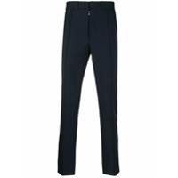 Maison Margiela Calça com pregas frontal de lã mista - Azul