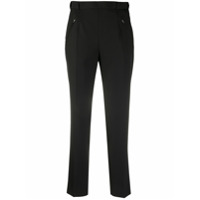 Maison Margiela Calça cropped cintura alta - Preto