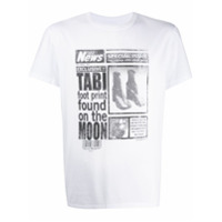 Maison Margiela Camisa com estampa de jornal - Branco