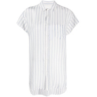 Maison Margiela Camisa mangas curtas com padronagem listrada - Branco