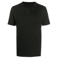 Maison Margiela Camiseta com detalhe de logo pespontado - Preto