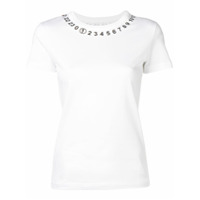 Maison Margiela Camiseta com estampa de números - Branco