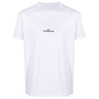 Maison Margiela Camiseta com logo bordado - Branco