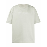 Maison Margiela Camiseta com logo bordado - Cinza