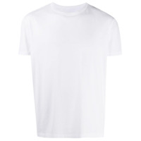 Maison Margiela Camiseta com logo de cabeça para baixo - Branco