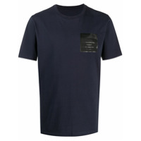 Maison Margiela Camiseta com patch de logo - Azul