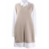 Maison Margiela Chemise com efeito de suéter - Neutro