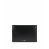Maison Margiela Clutch com estampa de logo - Preto