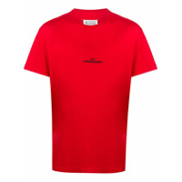 Maison Margiela embroidered logo T-shirt - Vermelho