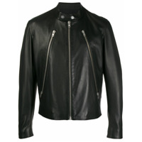 Maison Margiela Jaqueta biker com detalhe de zíper - Preto