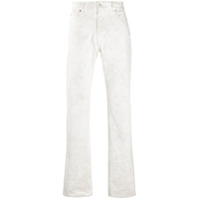 Maison Margiela Jaqueta jeans com efeito destroyed - Branco