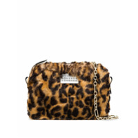 Maison Margiela leopard-print mini bag - Marrom