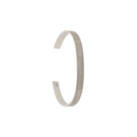 Maison Margiela logo-engraved bracelet - Prateado