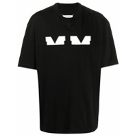 Maison Margiela M-logo short-sleeved T-shirt - Preto