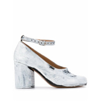 Maison Margiela Sapato com efeito metálico e salto 90mm - Branco