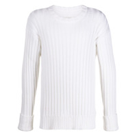 Maison Margiela Suéter em tricô canelado - Branco