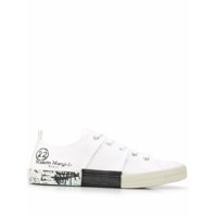 Maison Margiela Tênis cano baixo Graffiti - Branco