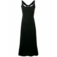 Maison Margiela Vestido com cordão na cintura - Preto