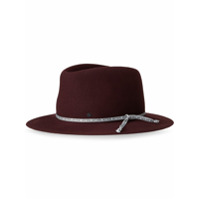 Maison Michel Andre collapsable trilby hat - Vermelho