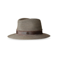 Maison Michel Andre straw fedora hat - Neutro