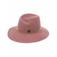 Maison Michel Chapéu com aplicação de cristais - Vermelho