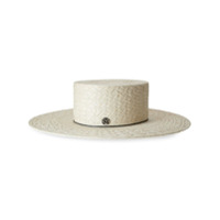 Maison Michel Lana straw fedora hat - Neutro