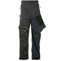 Maison Mihara Yasuhiro Calça militar Left Docking - BLACK