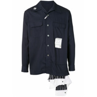 Maison Mihara Yasuhiro Camisa Hem Layer - Azul