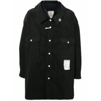 Maison Mihara Yasuhiro Camisa oversized dupla face - Preto