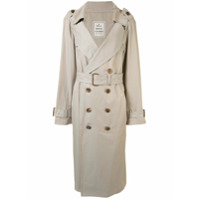 Maison Mihara Yasuhiro Trench coat oversized com cinto - Neutro