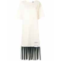 Maison Mihara Yasuhiro Vestido reto com slogan - Neutro